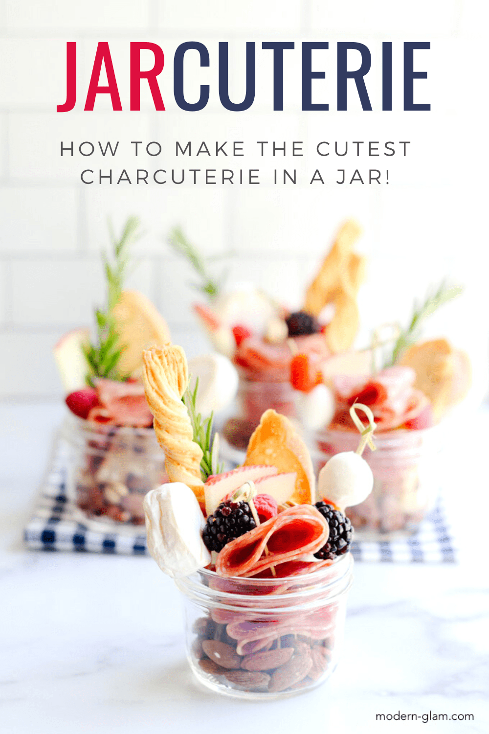 charcuterie in a jar ideas via @modernglamhome