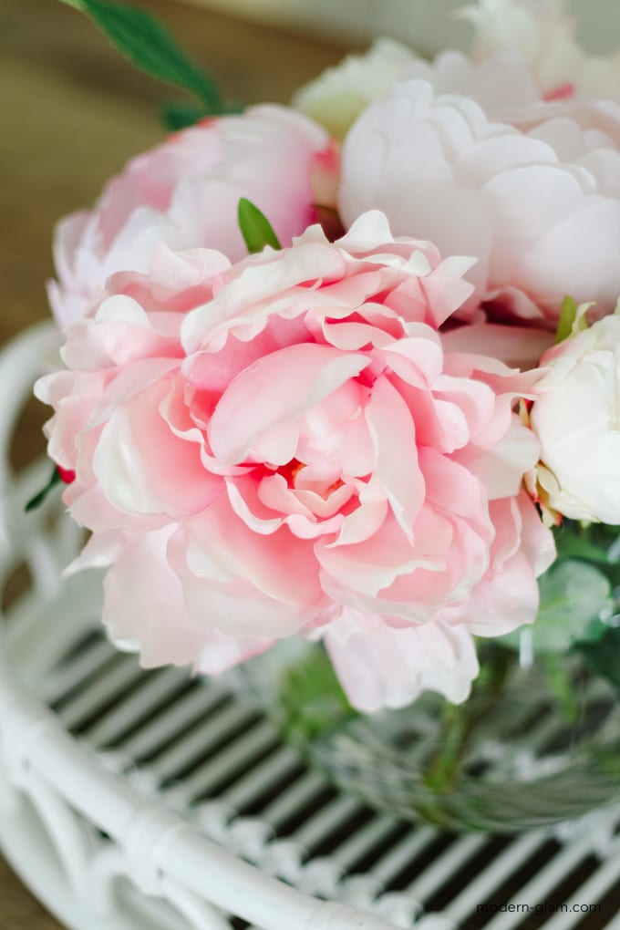 how to make a faux flower arrangement 