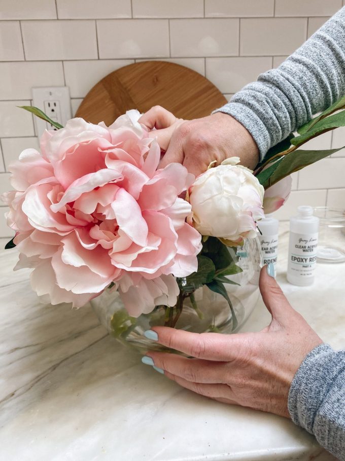 how to make a fake flower arrangement 