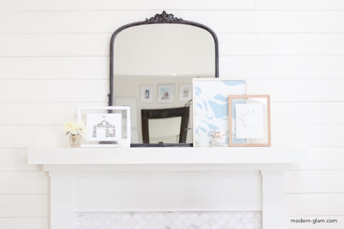 mantel decor for summer