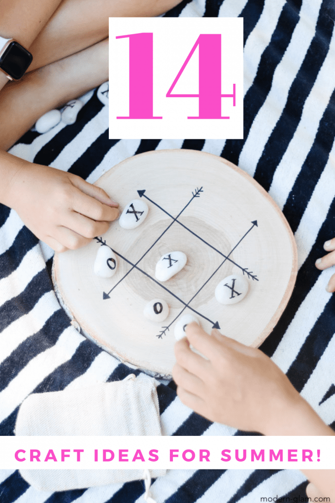 Easy DIY Tic-Tac-Toe Board Game - Modern Glam - DIY