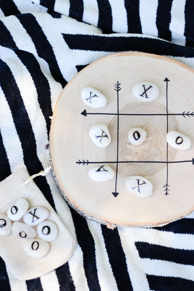 Easy DIY Tic-Tac-Toe Board Game - Modern Glam - DIY
