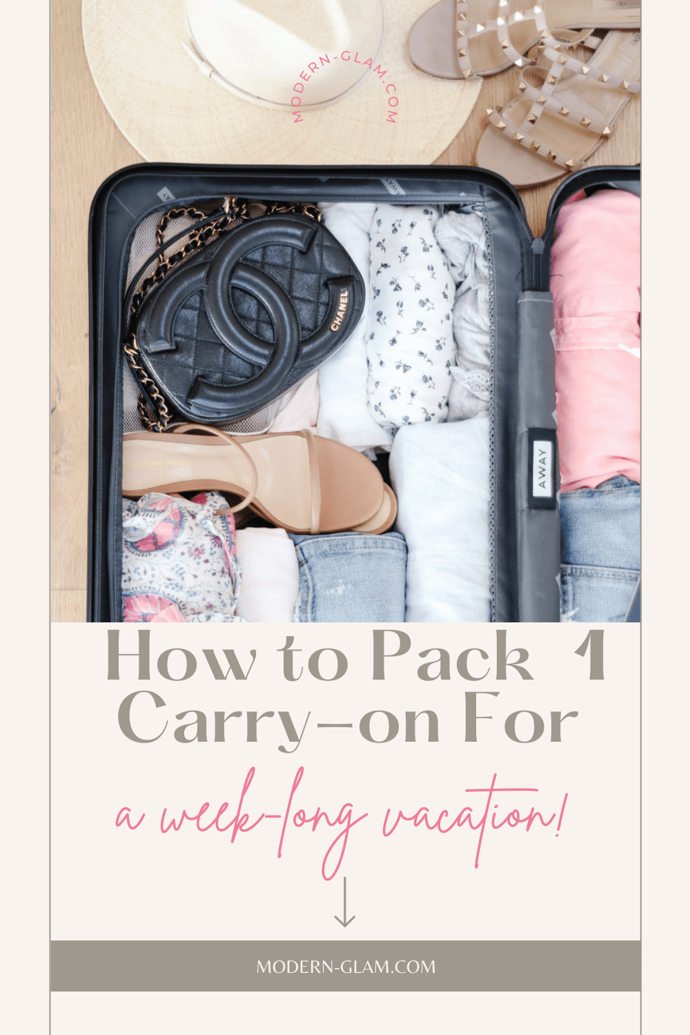 How To Pack Your Carryon Bag for a Week Modern Glam
