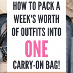how to pack a carry-on bag for europe