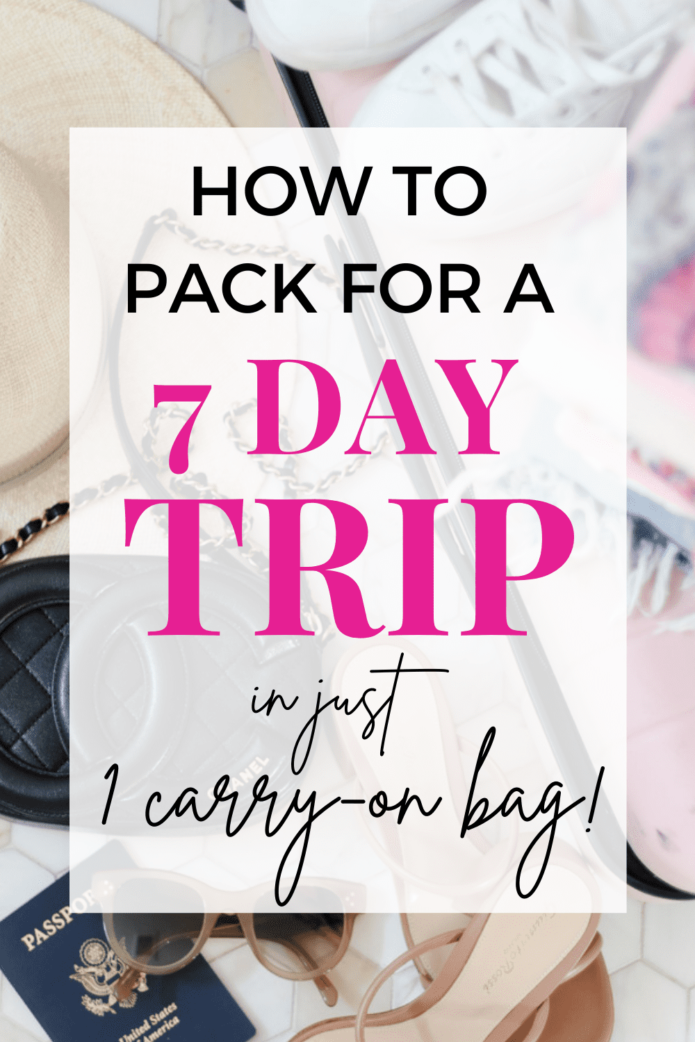 How To Pack Your Carryon Bag for a Week Modern Glam
