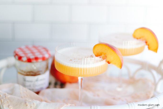 peach whiskey sour recipe