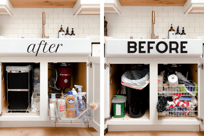 Under Kitchen Sink Organization Ideas - Clean and Scentsible