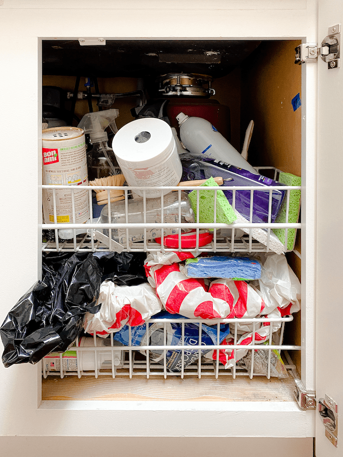 Kitchen Sink Cabinet Organization Ideas and Solutions - Modern Glam