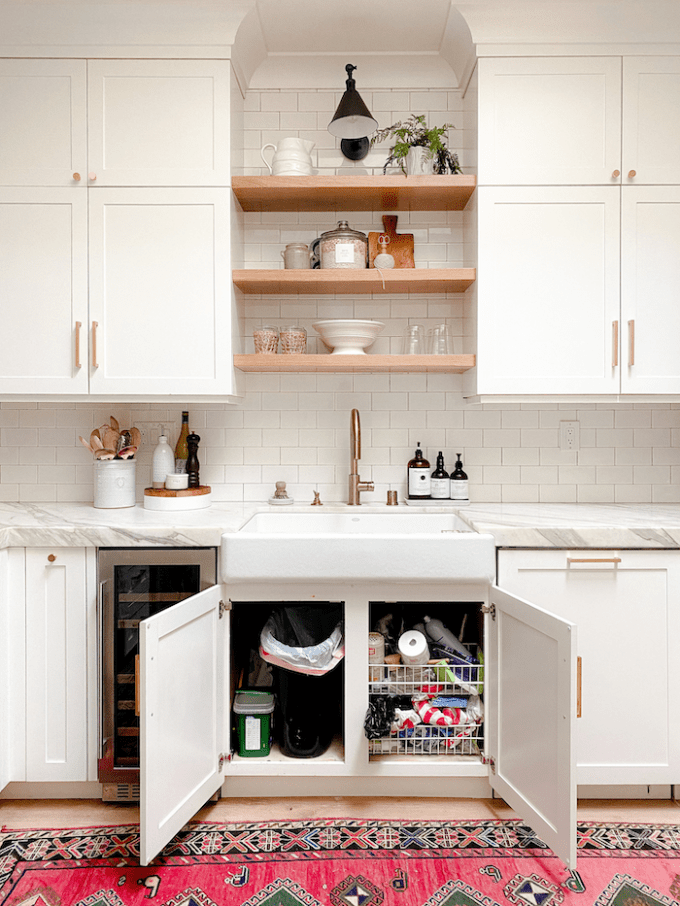 Kitchen Sink Cabinet Organization Ideas, Under Kitchen Cabinet Design