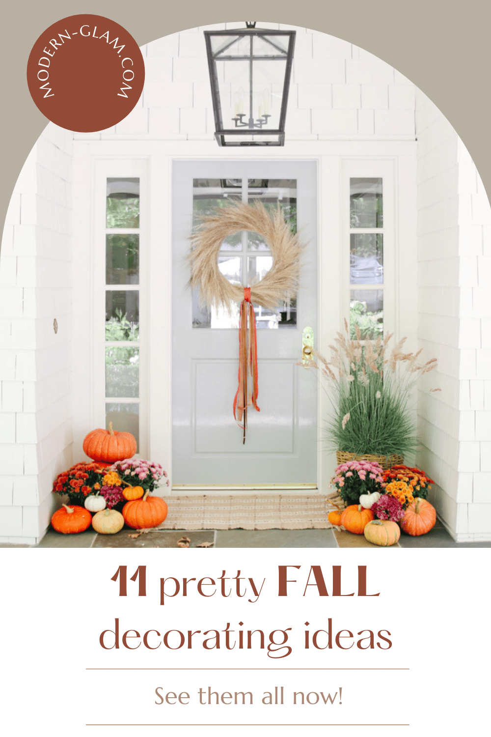 11 outdoor fall decor ideas via @modernglamhome