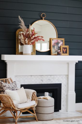 Simple Fall Mantel Ideas