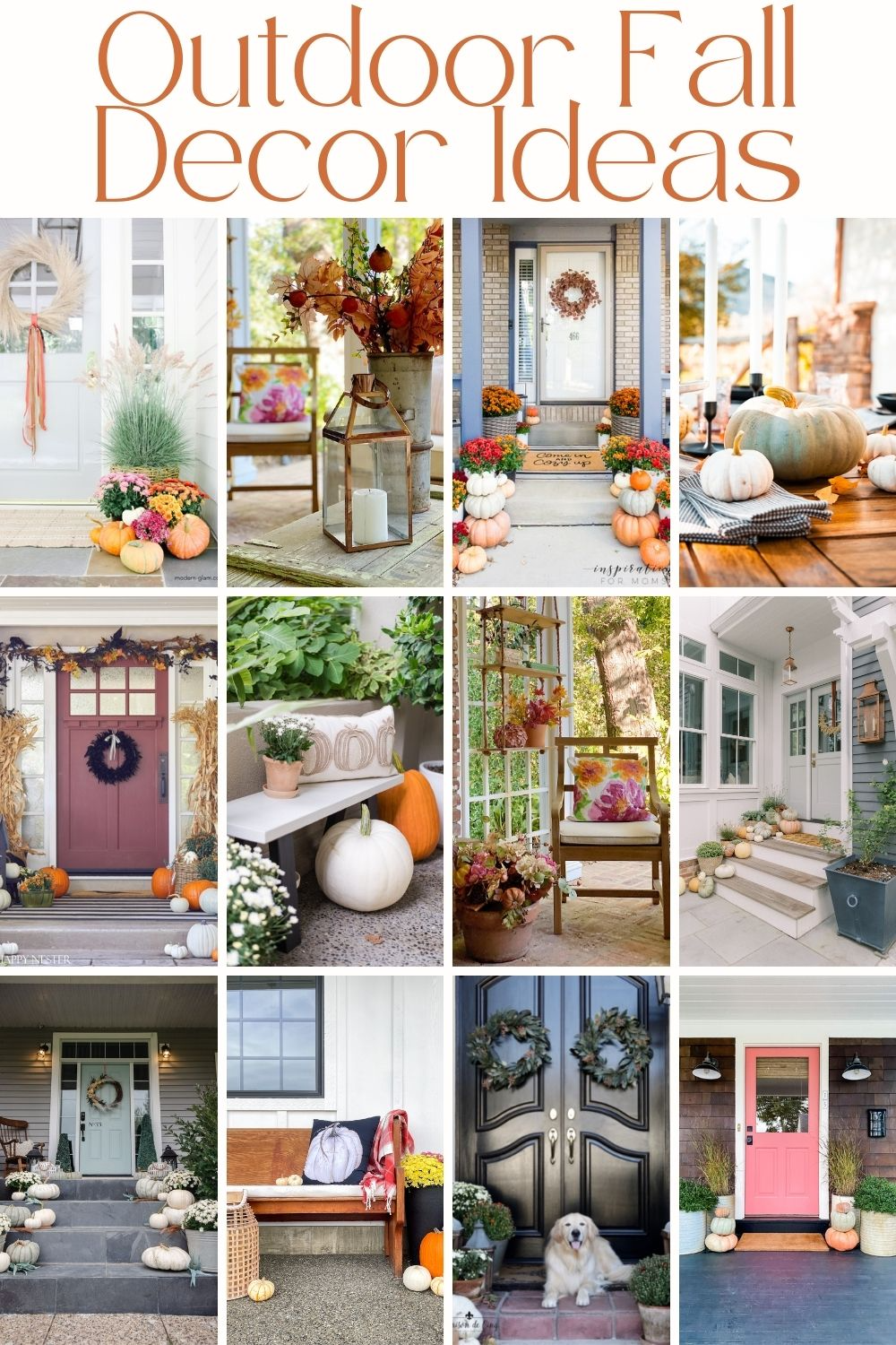 outdoor fall decor ideas for your home via @modernglamhome