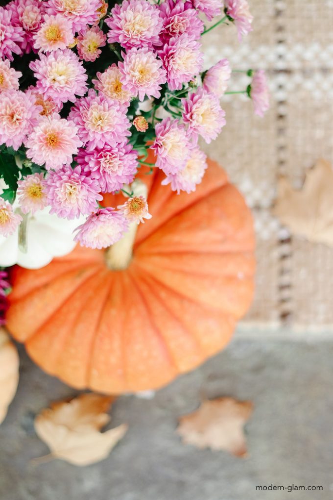 pumpkin and mums decorating ideas