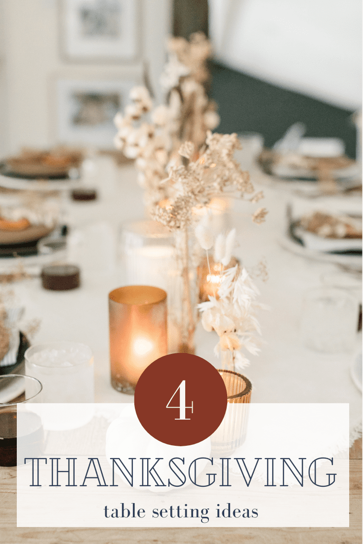 4 thanksgiving table ideas via @modernglamhome