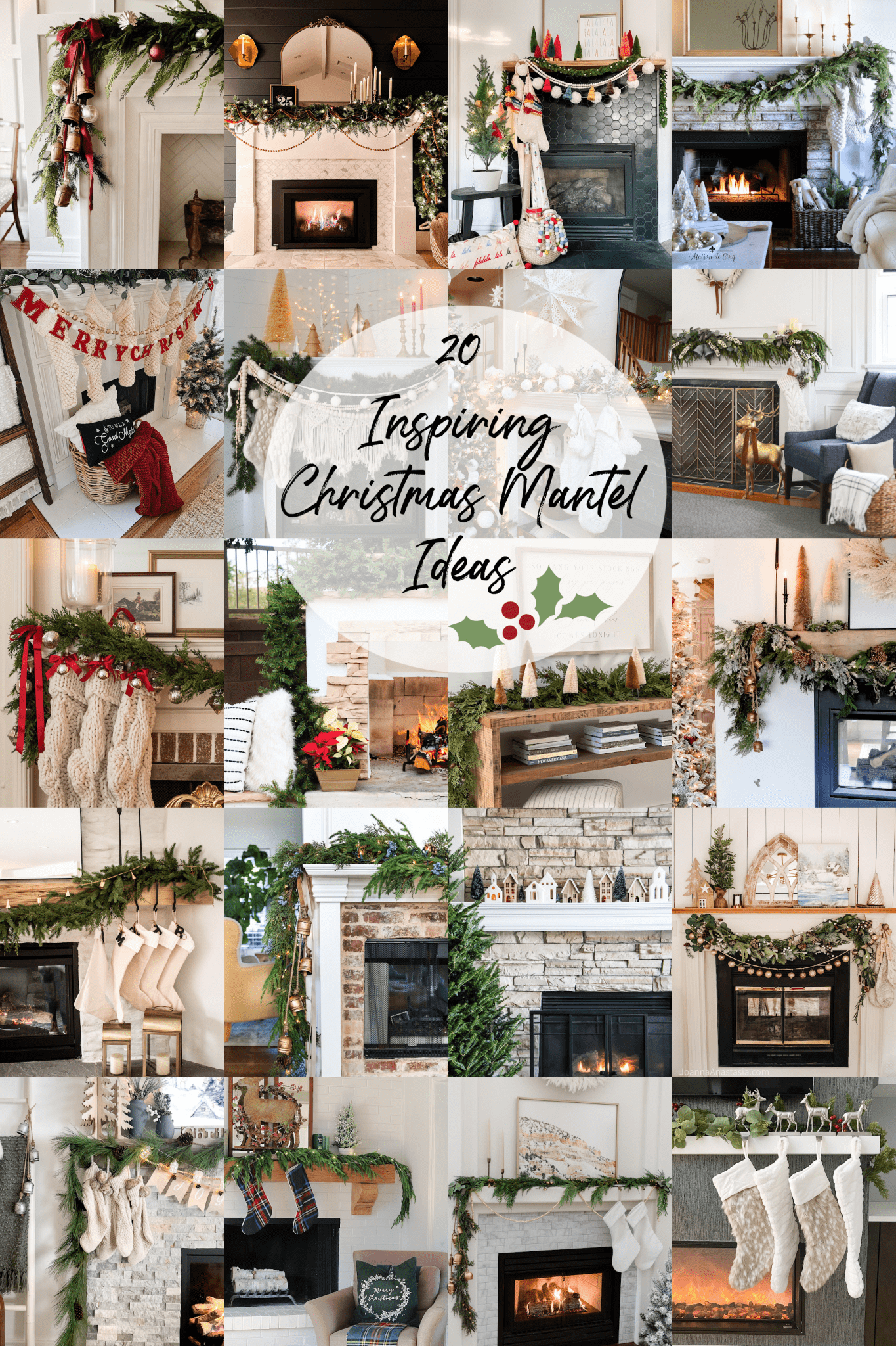 elegant holiday mantel via @modernglamhome