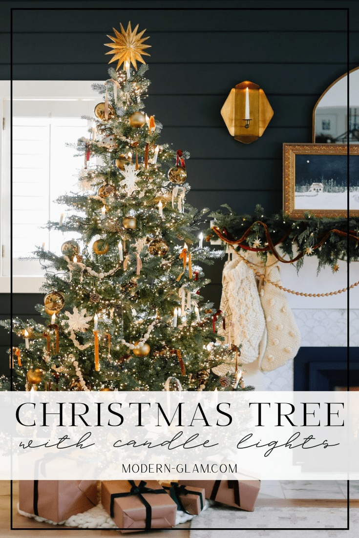 simple christmas tree decorating ideas via @modernglamhome
