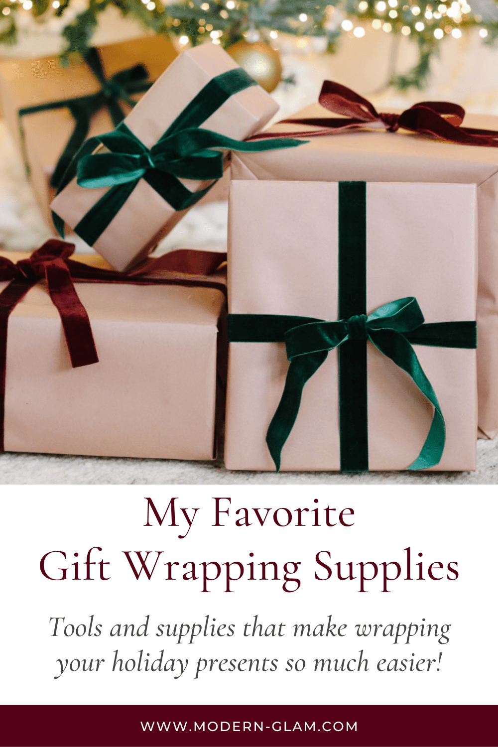 my favorite gift wrapping supplies via @modernglamhome