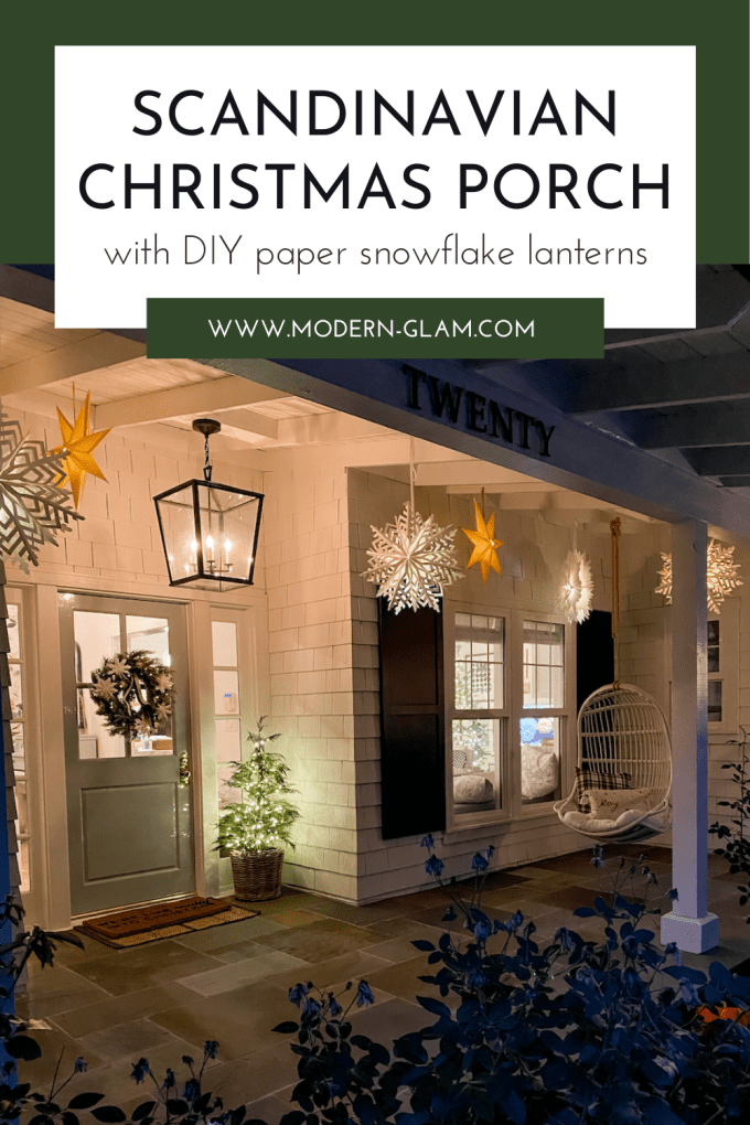 scandinavian christmas porch