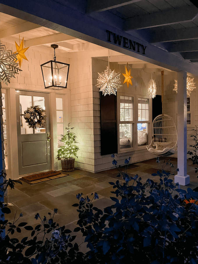 scandinavian Christmas porch