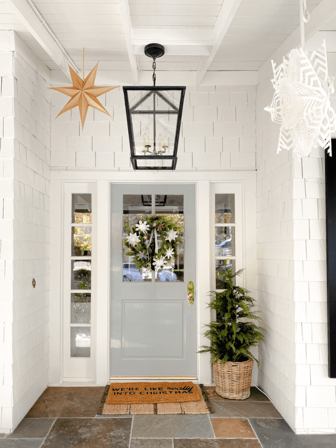 nordic style holiday porch