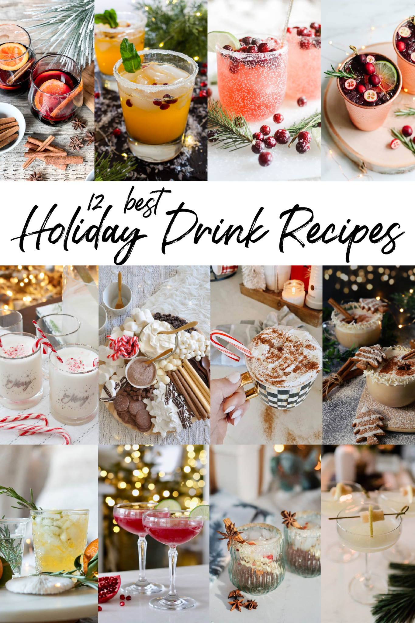 Christmas Cocktail Recipe: Cranberry Whiskey Mules via @modernglamhome