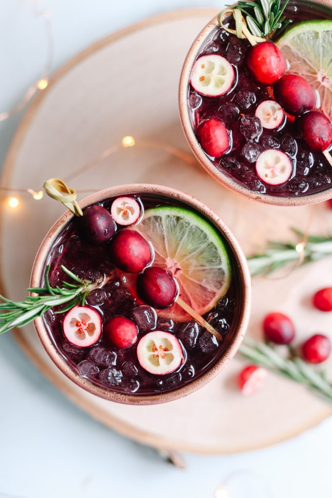 cranberry whiskey mule recipe