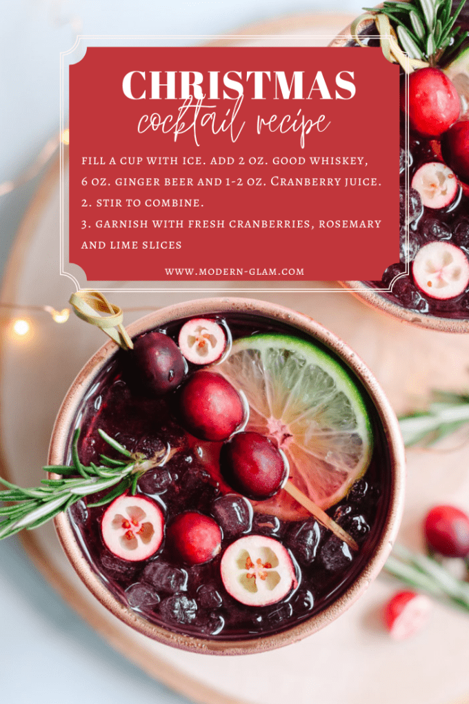 festive holiday cocktail recipe
