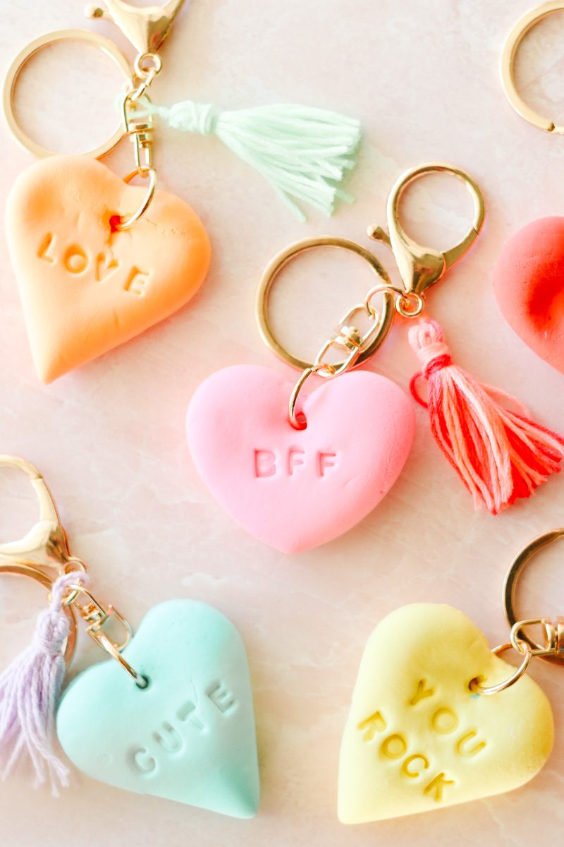 Valentine Decorations: DIY Cookie Cutter Clay Valentines Garland