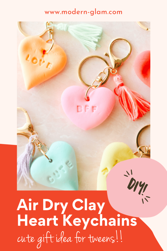 conversation heart keychains