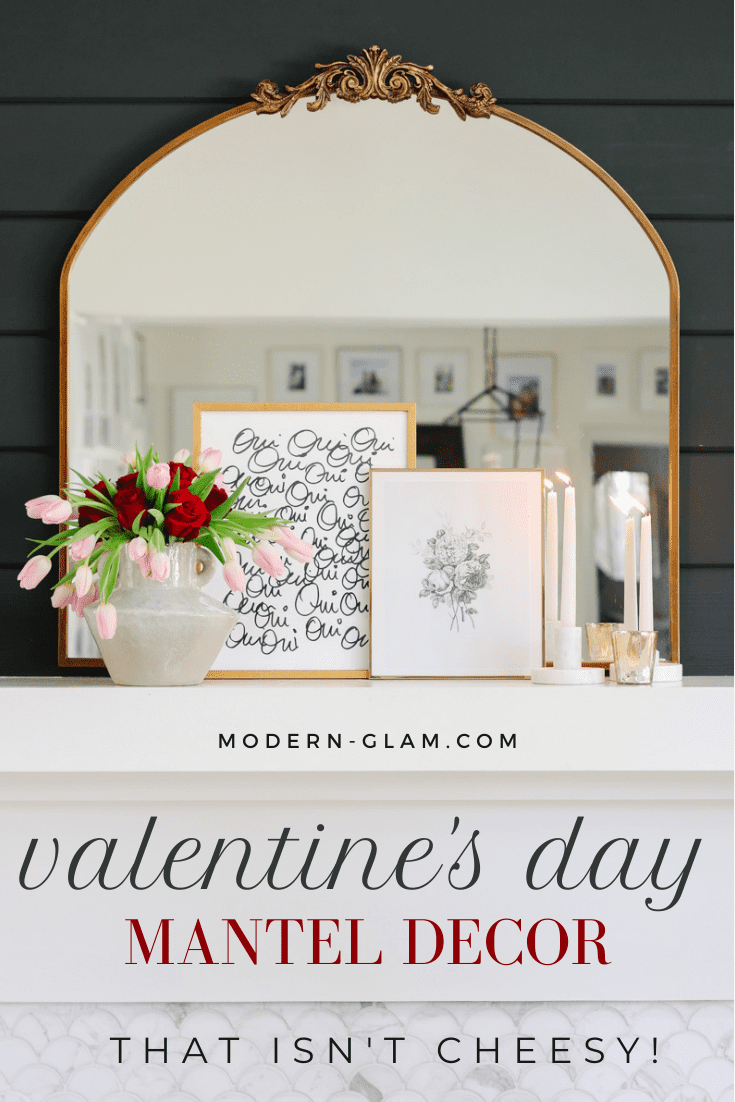 easy valentine's day decor that isn't pink via @modernglamhome