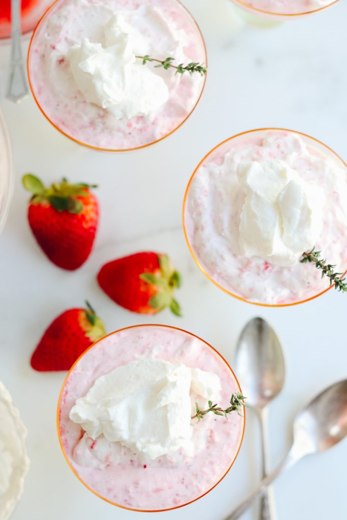 easy spring dessert for strawberry fool