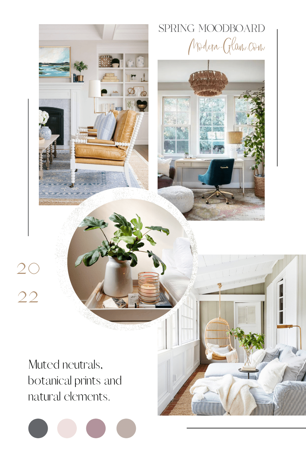 spring 2022 mood board via @modernglamhome