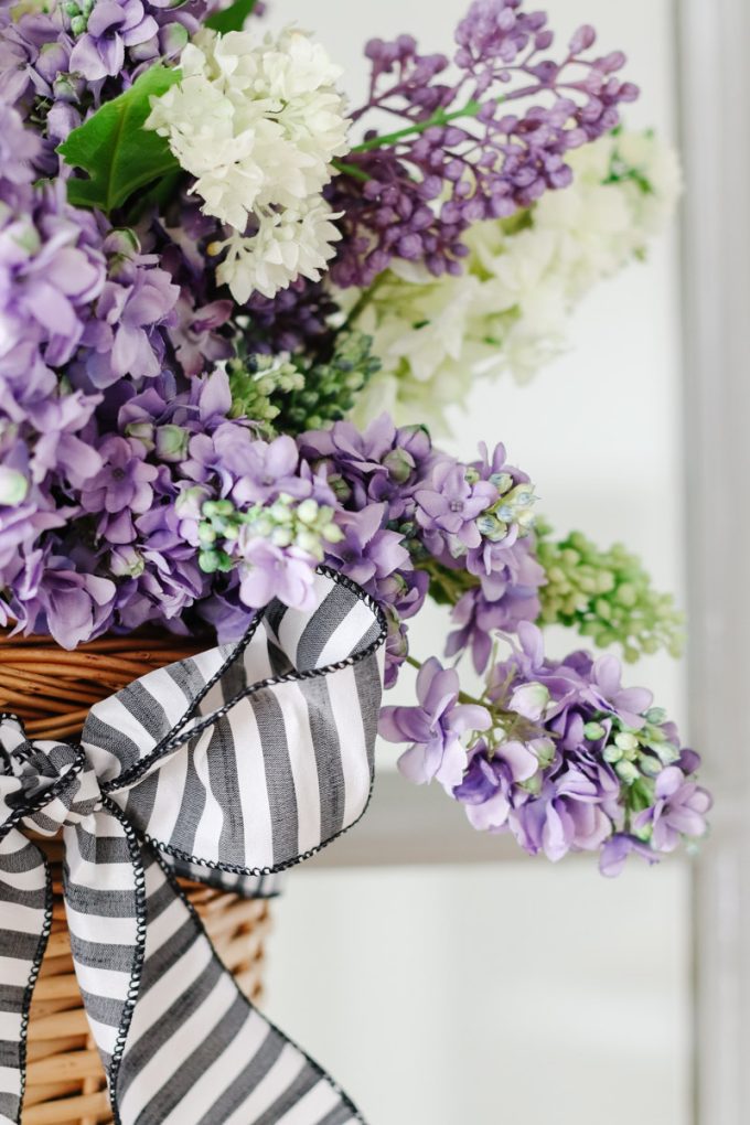 hanging basket summer wreath