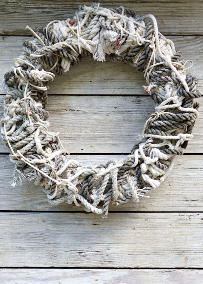 tangled rope wreath idea