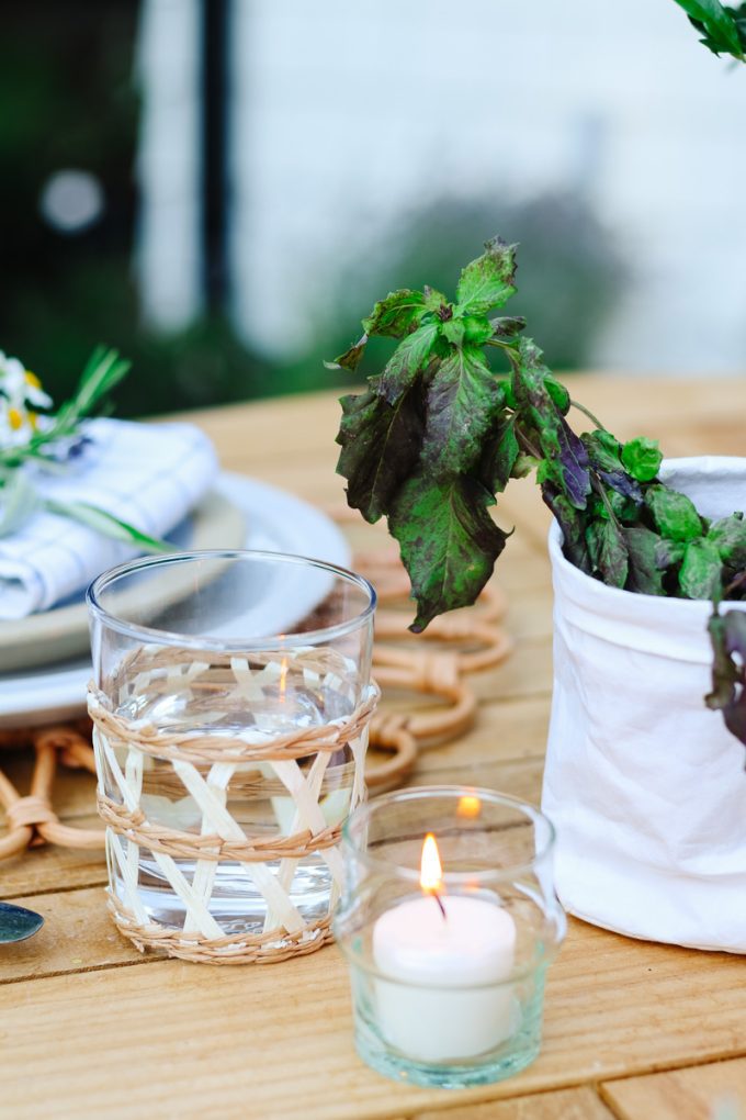 outdoor table centerpiece idea