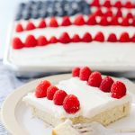 american flag sheet cake