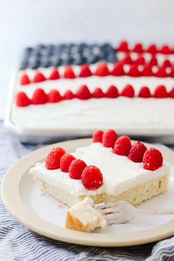 american flag sheet cake