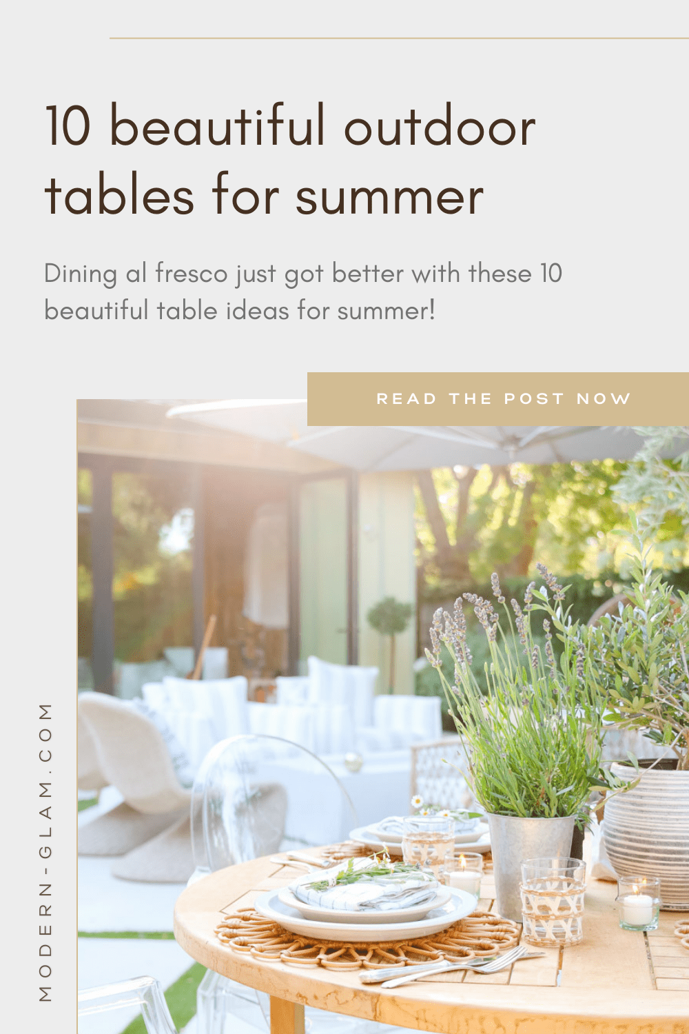 10 summer tables via @modernglamhome