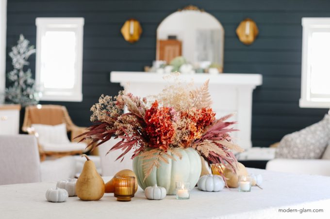 DIY Pumpkin Centerpiece Idea