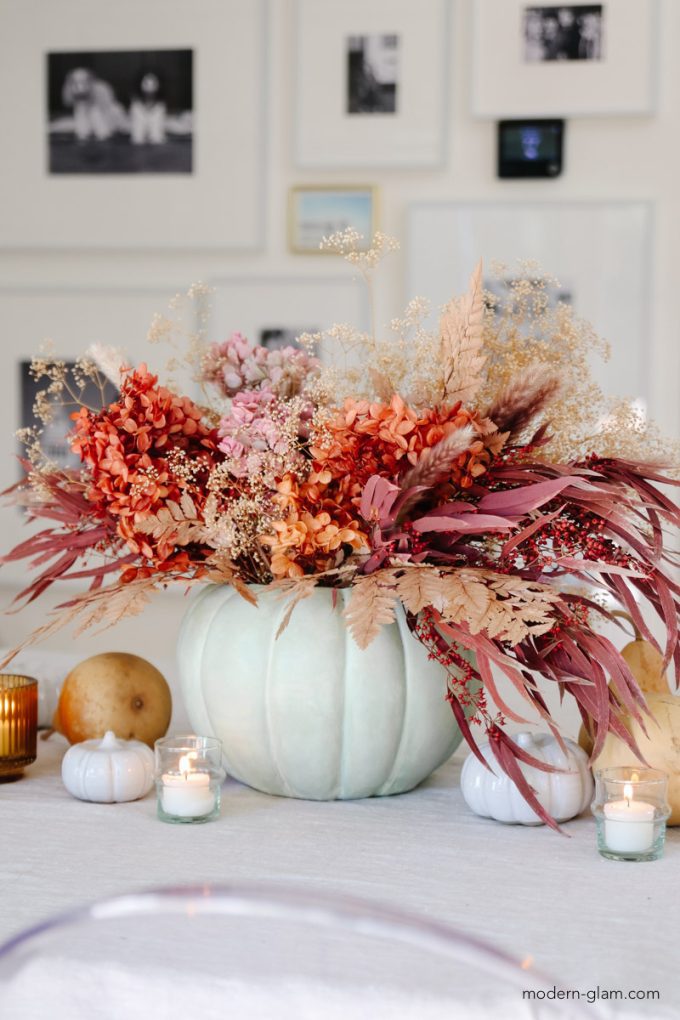 how to make a pumpkin centerpiece 