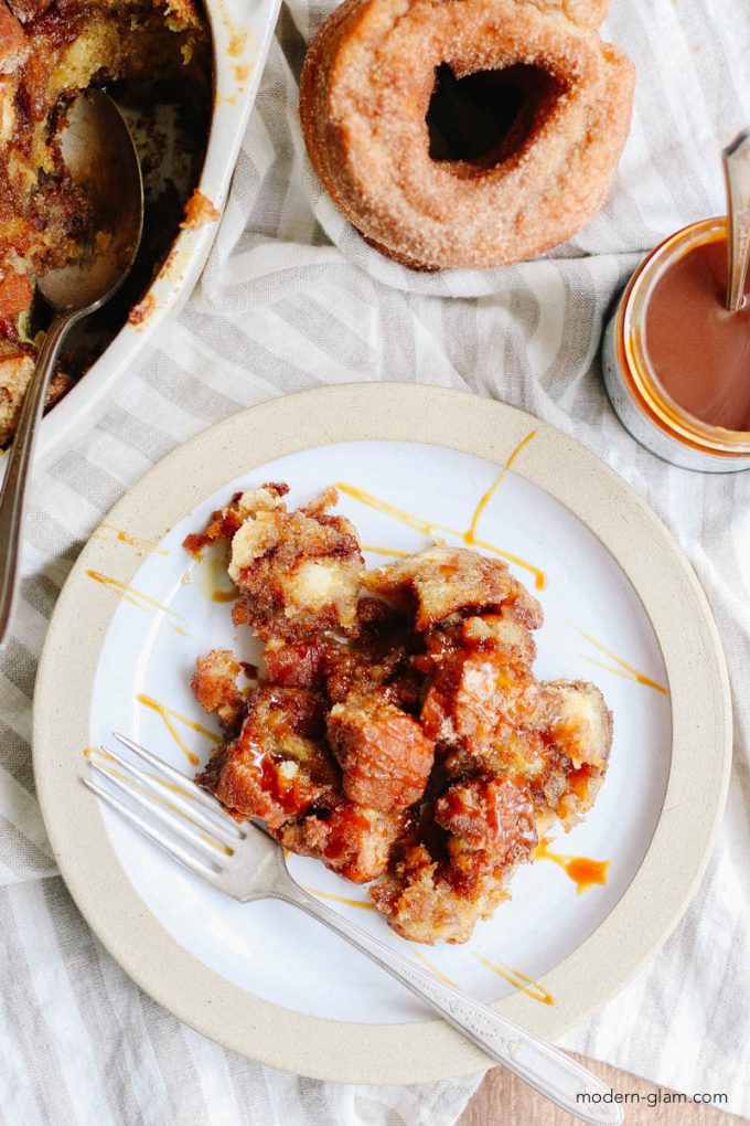 apple cider doughnut bread pudding recipe