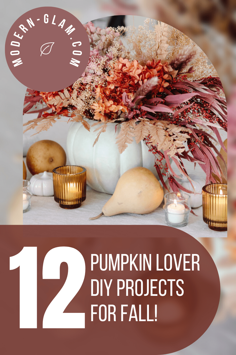 12 pumpkin diy ideas via @modernglamhome