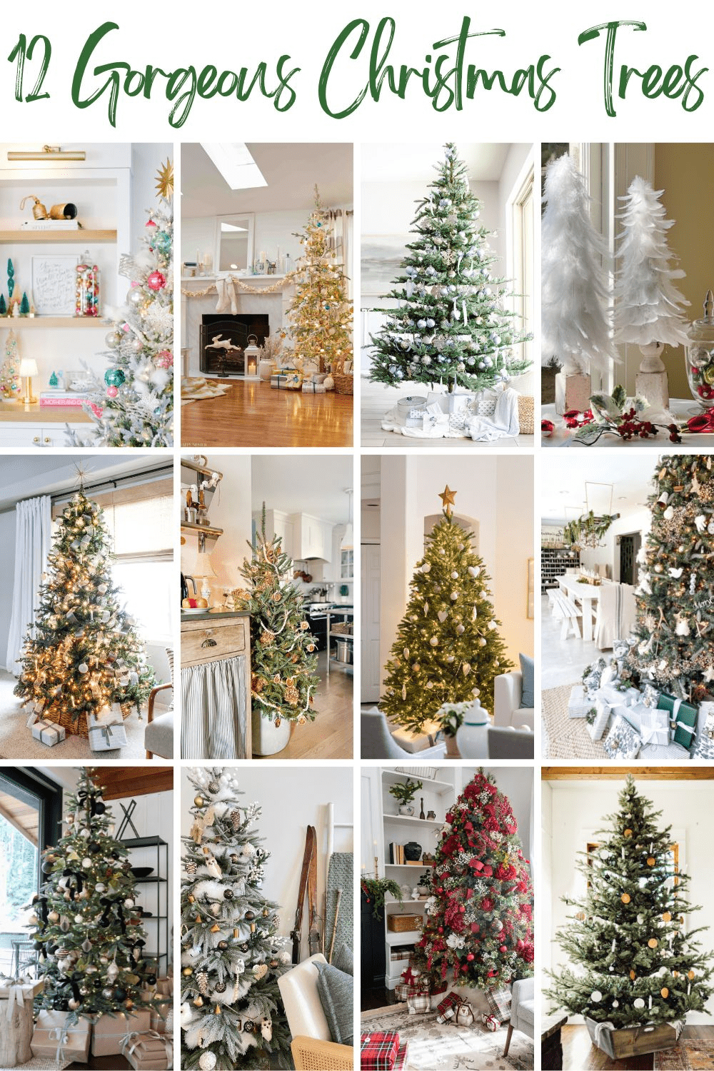 Our Colorful Snowflake Christmas Tree via @modernglamhome