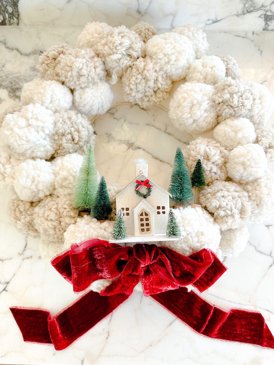 Christmas Present DIY Gift Topper Wreath - Make and Takes