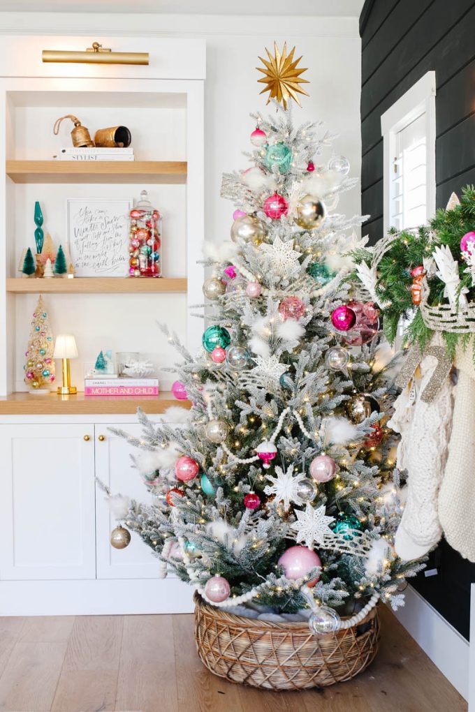 colorful snowflake christmas tree