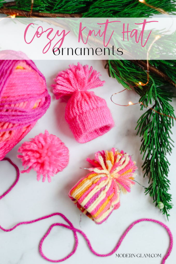 how to make knit stocking ornament