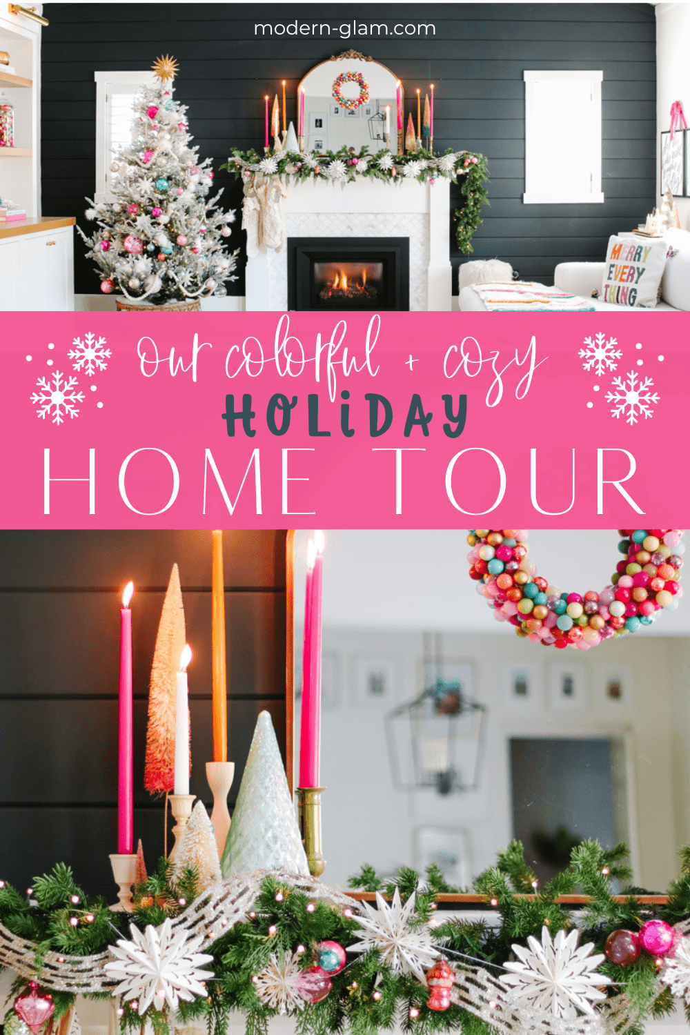 Our Anthropologie Inspired Christmas Home Tour via @modernglamhome