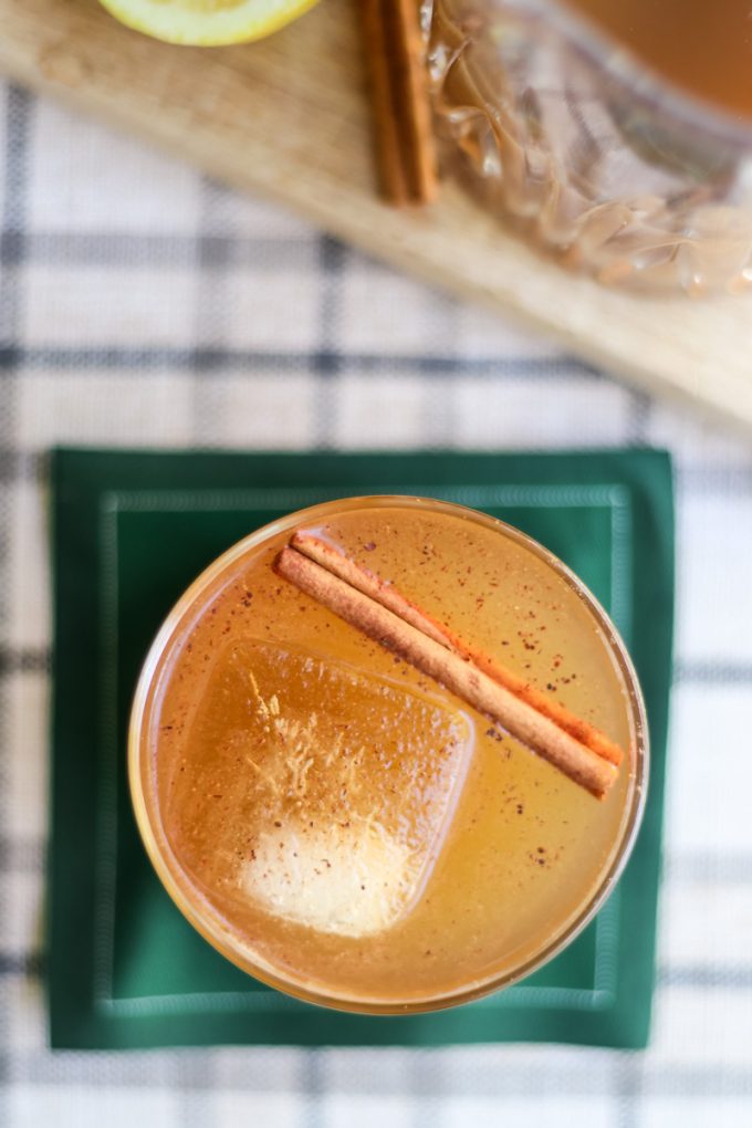 pumpkin whiskey smash cocktail recipe