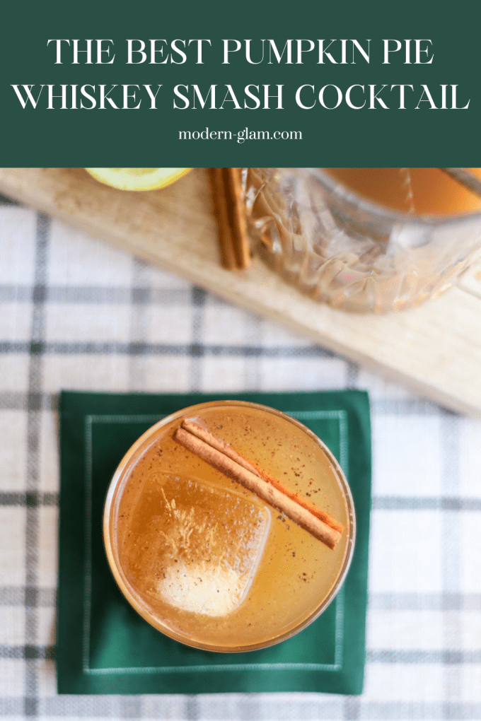 pumpkin pie bourbon smash recipe