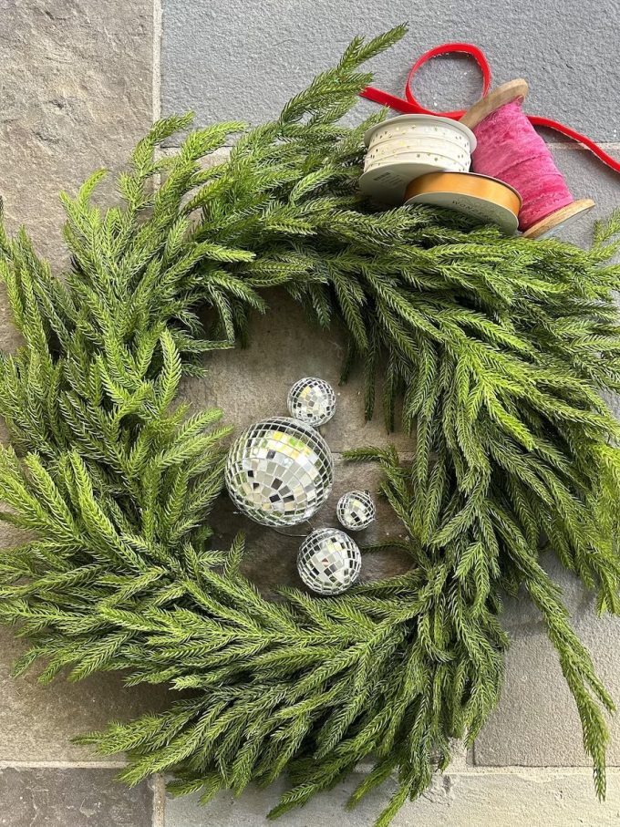 Disco Ball Wreath Supplies